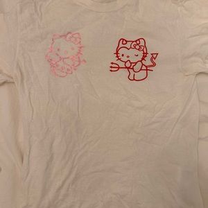 hello kitty white tee